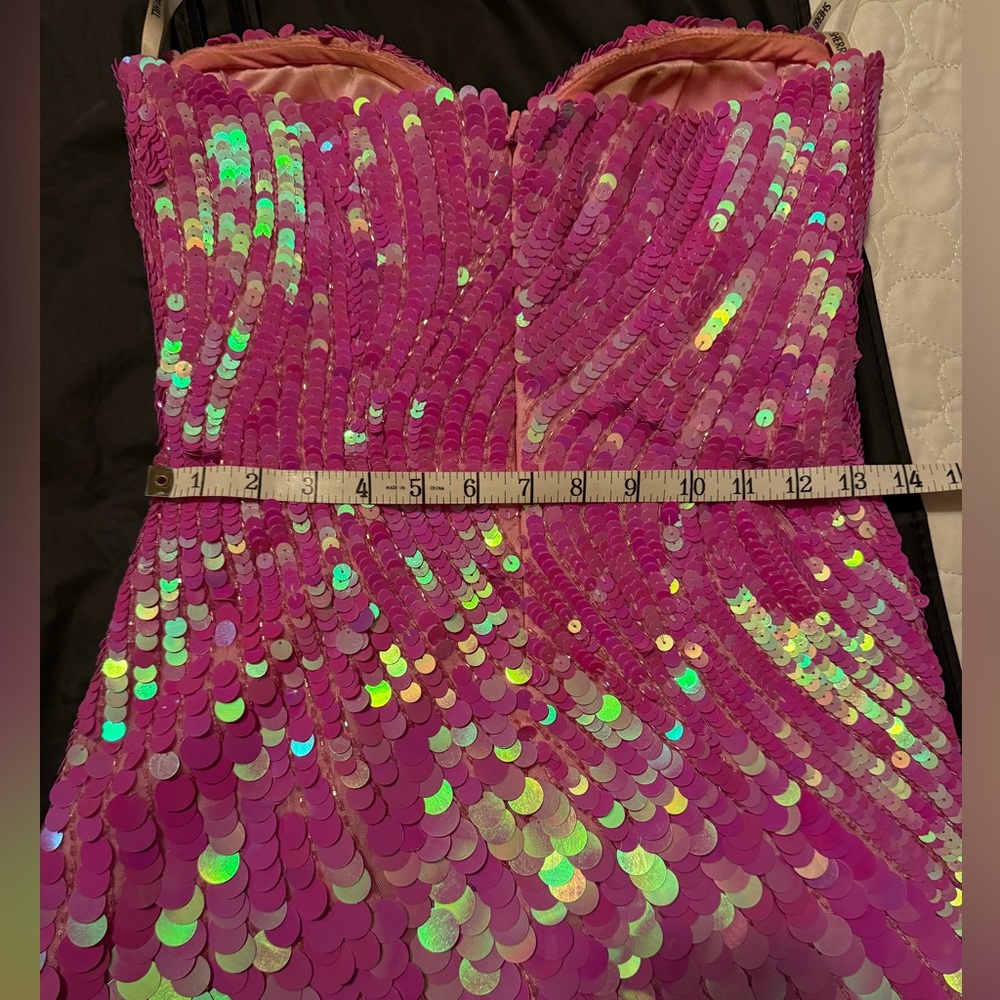 Sherri Hill pink strapless dress #55462 - Picture 11 of 15